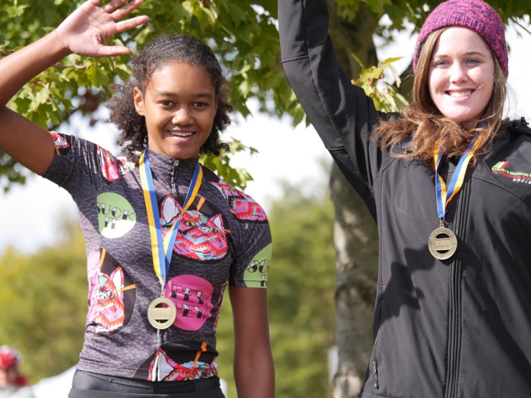 Tamia on the junior podium!